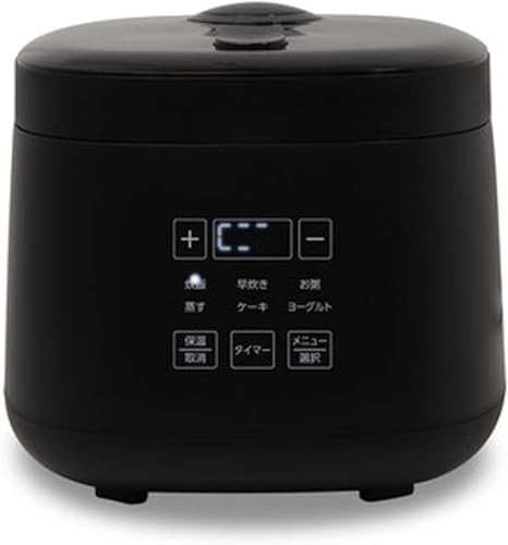 東京Deco 多機能 炊飯器 4合炊き マイコン式 ブラック 一人暮らし 温度センサー搭載 9種類の充実のメニュー(炊飯 早炊き お粥 スープ 煮る ヨーグルト ケーキ 蒸す 保温) 12時間保温 炊飯ジャー rice cooker サポート 炊飯器 調理鍋 独り暮らし 3 5.5 1 独り暮らし ih 合 升 d000